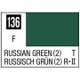 C136 Mr Hobby Mr. Color 136 - Russian Green (2) - 10ml (Flat/Tank) - 10ml