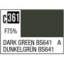 C361 Mr Hobby Mr. Color 361 Dark Green BS641, WWII Mid-Late RAF Standard Color - 10ml