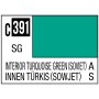 C391 Mr Hobby Mr. Color 391 Interior Turquoise Green, Soviet Aircraft Cockpit - 10ml