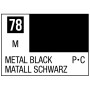 C78 Mr Hobby Mr. Color 78 - Metal Black (Metallic/Primary Car) - 10ml