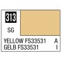 H313 Mr Hobby Aqueous Color H313 Semi Gloss Yellow FS33531 for Israel Desert Camouflage 10ml Bottle