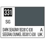 H331 Mr Hobby Aqueous Color H331 Semi Gloss Dark Seagray BS381C 638 RAF Aircraft Camouflage 10ml Bottle