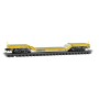 Heavyweight 6-Axle Depressed-Center Flatcar - Ready to Run -- TTX QTTX no. 130353 (yellow, black, red Logo)