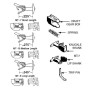 Truck Mount Couplers -- "T" Shank .225" .57cm (Short) 2 Pairs