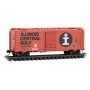 40' Single-Door Boxcar - Ready to Run -- Illinois Central Gulf no. 167100 (orange, black, white, Large Rail Logo)