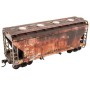 ACF 2-Bay Covered Hopper - Kit -- Southern Railway no. 91849 (Weathered gray, white, Yellow Conspicuity Marks)