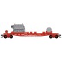 50' Fishbelly-Side Flatcar w/EMD 645 Engine Load - Ready to Run -- Union Pacific no. 904500 (red, white)