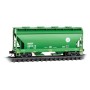 ACF 39' 2-Bay Center-Flow Covered Hopper - Round Hatches - Ready to Run -- Burlington Northern Santa Fe no. 406414 (Cascade Gree