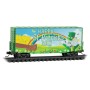 Modified Pullman-Standard 40' Hy-Cube Boxcar - Ready to Run -- Micro-Mouse St. Patrick's Day (green, blue, yellow)