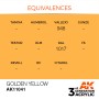 AK-11041 AK Interactive 3rd Gen Acrylic Golden Yellow 17ml