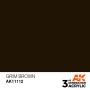 AK-11112 AK Interactive 3rd Gen Acrylic Grim Brown 17ml