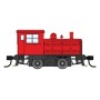 ''HO'' Plymouth ML-8 Industrial Switcher - DCC only -- Red with Pilot Stripes