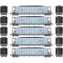 ATH1044 HO ATH Ortner 5-Bay Rapid Discharge Hopper, UP no. 94480/94485/94492/94496/94500 (5)