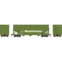 ATH1280 HO ATH 40' Wood Chip Hopper w/Load, WTCX no. 301
