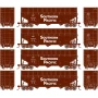 ATH1282 HO ATH 40' Wood Chip Hopper w/Load, SP no. 450044/450218/450391/450427 (4)