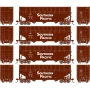ATH1284 HO ATH 40' Wood Chip Hopper w/Load, SP no. 450000/450132/450268/450485 (4)