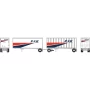 ATH1611 N ATH 28' Wedge Trailers Smooth Side/ Ext. Post (2) w/Dolly, PIE- Trailers: 93-2799-SM 99-2447-EP- Dolly: 29-7963