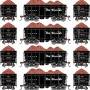 ATH1714 HO ATH 26' PCand F Ore Car Tight-Bottom High Side w/Load, DRGW Legendary Liveries no. 7733/7745/7763/7771 (4)