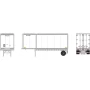 ATH1839 HO ATH 28' Container and Chassis, Container- FSTU no. 623504/Chassis-FSTZ no. 125669