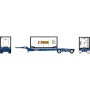 ATH2112 HO ATH Drop-Frame Spread-Axle Chassis w/Container, Chassis- PENZ no. 281899 Container- UTCU no. 493860 6