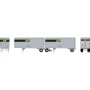 ATH2452 HO ATH 28' Wedge Trailers w/Dolly, ABF Trailers no. 81535/81559 Dolly no. 76577