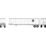 ATH2666 N ATH 45' Fruehauf Z-Van Trailer Smooth Side, SFTZ no. 221937