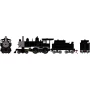 ATH2700 HO ATH 4-4-0 Steam Locomotive w/DCC and Sound, Painted, Unlettered
