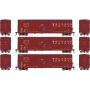ATH2788 HO ATH 50' FMC 5327 12' Plug Door Box Car, WC no. 21163/21209/21271 (3)