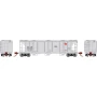 ATH28355 N PS-2 2893 3-Bay Covered Hopper, MILW no. 98008