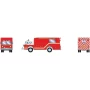 ATH29475 HO Ford C Fire Resc Truck,Rural Fire Dist HAZMAT 3
