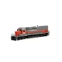 ATH73155 HO SD40T-2 w/DCC and Sound, Potash/WRIX no. 35021