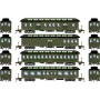 ATH84859 HO 50' Old Time Overland Passenger Set, SOU no. 1 (4)