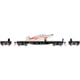 ATH96452 HO 40' Flat Car w/Plane, Band O no. 7007