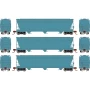 ATHG-1553 N GEN ACF 4600 Covered Hoppers, RI no. 800301/800367/800400 (3)