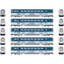 ATHG23743 HO Surfliner Cars w/Lights, Amtrak (5)