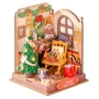 Rolife Christmas Fireplace DIY Miniature Doll House Kit