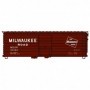 ACU3993 HO 40' Rib Side Steel Boxcar  MILW num31163