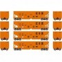 ATH14259 HO RTR 40' OB Ballast Hopper/Load  CSX num1 (4)