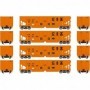 ATH14260 HO RTR 40' OB Ballast Hopper/Load  CSX num2 (4)