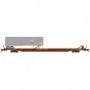 ATH14694 N F89-F89'8in TOFC Flat w/40 Trailer TTX/Brown/SLSF