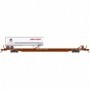 ATH14696 N F89-F89'8in TOFC Flat w/40 Trailer  TTX/Brown/UP