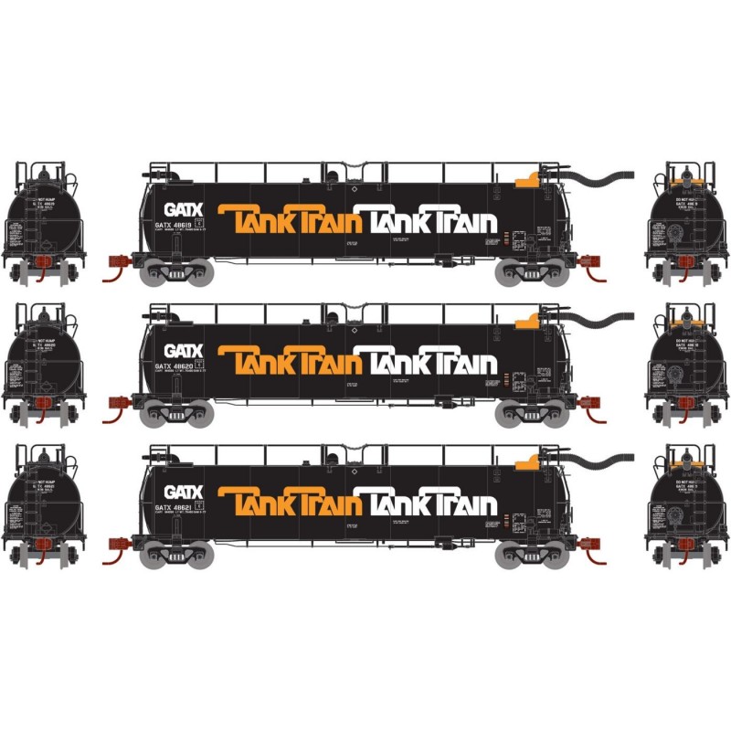 ATH15018 N TankTrain Intermediate Car GATX/Now/Early num2 (3)