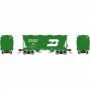 ATH23449 N ACF 2970 Covered Hopper  BN/Green num437359