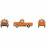 ATH28104 HO RTR 1955 Ford F-100 Pickup  Orange/MOW