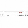 ATH72740 HO RTR 53' Wabash Duraplate Trailer  XTRA numM138