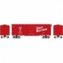 ATH73703 HO RTR 40' Youngstown Door Box  GN/Red num18592