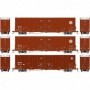 ATH75133 HO RTR 60' Gunderson DD Hi-Cube Box BNSF/Wedge (3)