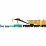 ATH75414 HO RTR 200-Ton Crane w/Tender  SPMW/Orange num6005