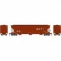 ATH81505 HO RTR FMC 4700 Covered Hopper  BNSF/Wedge num430327