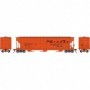 ATH81755 HO RTR FMC 4700 Covered Hopper  D&RGW num15657